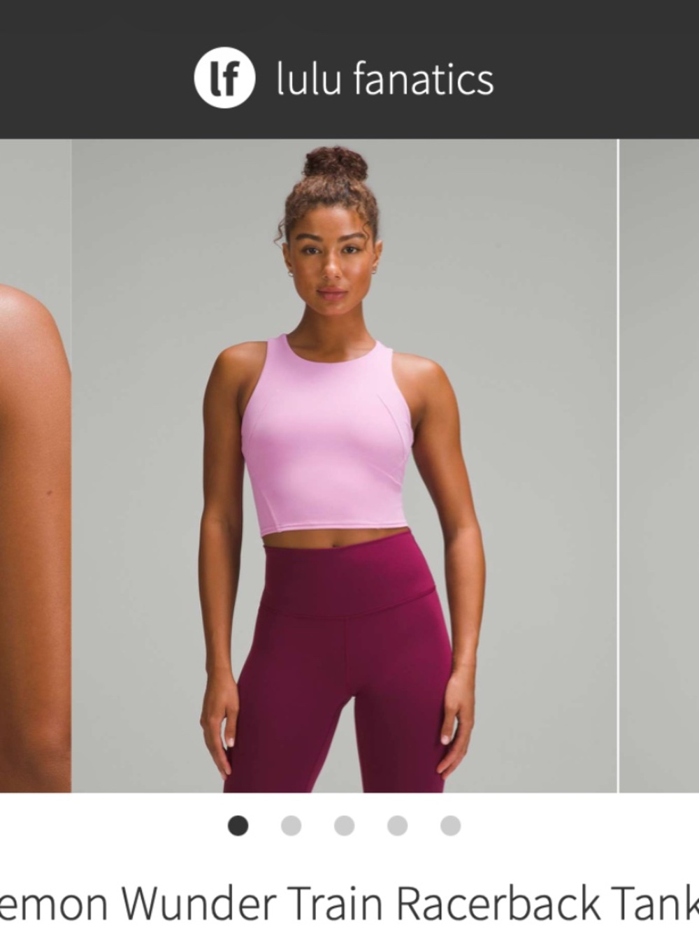 NWT Lululemon Wunder Train Racerback Tank Top VITP 8